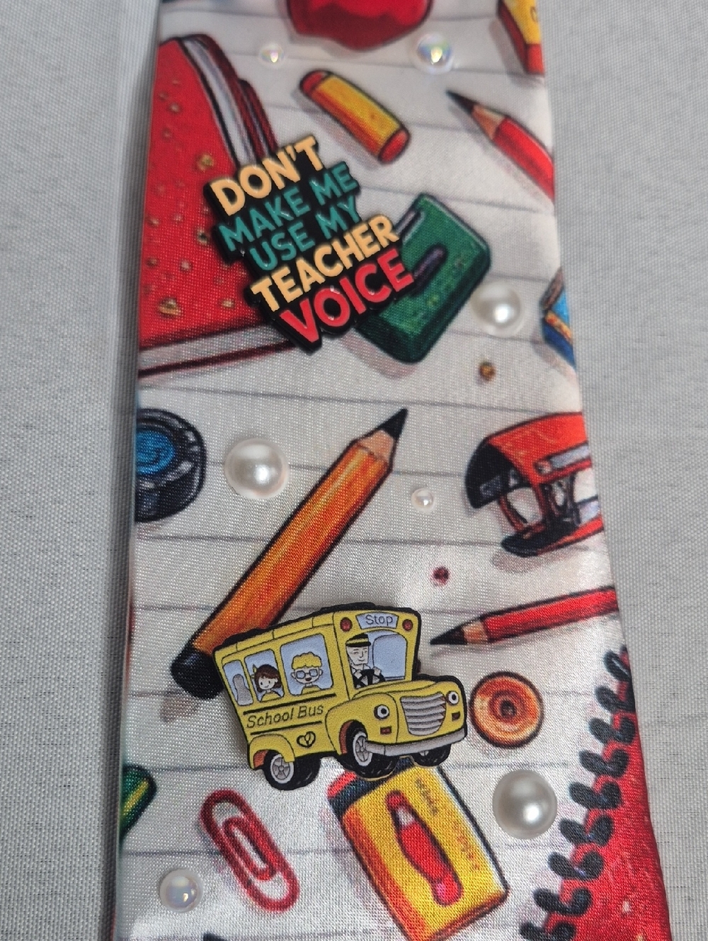 Handcrafted Luxury Fashion Necktie Necklace 📿 (THE TEACHER'S PET) - Picture 8 of 13